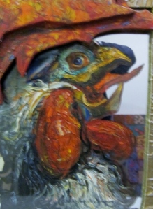 "Self-portrait of a rooster," Mona Dareshshaveli